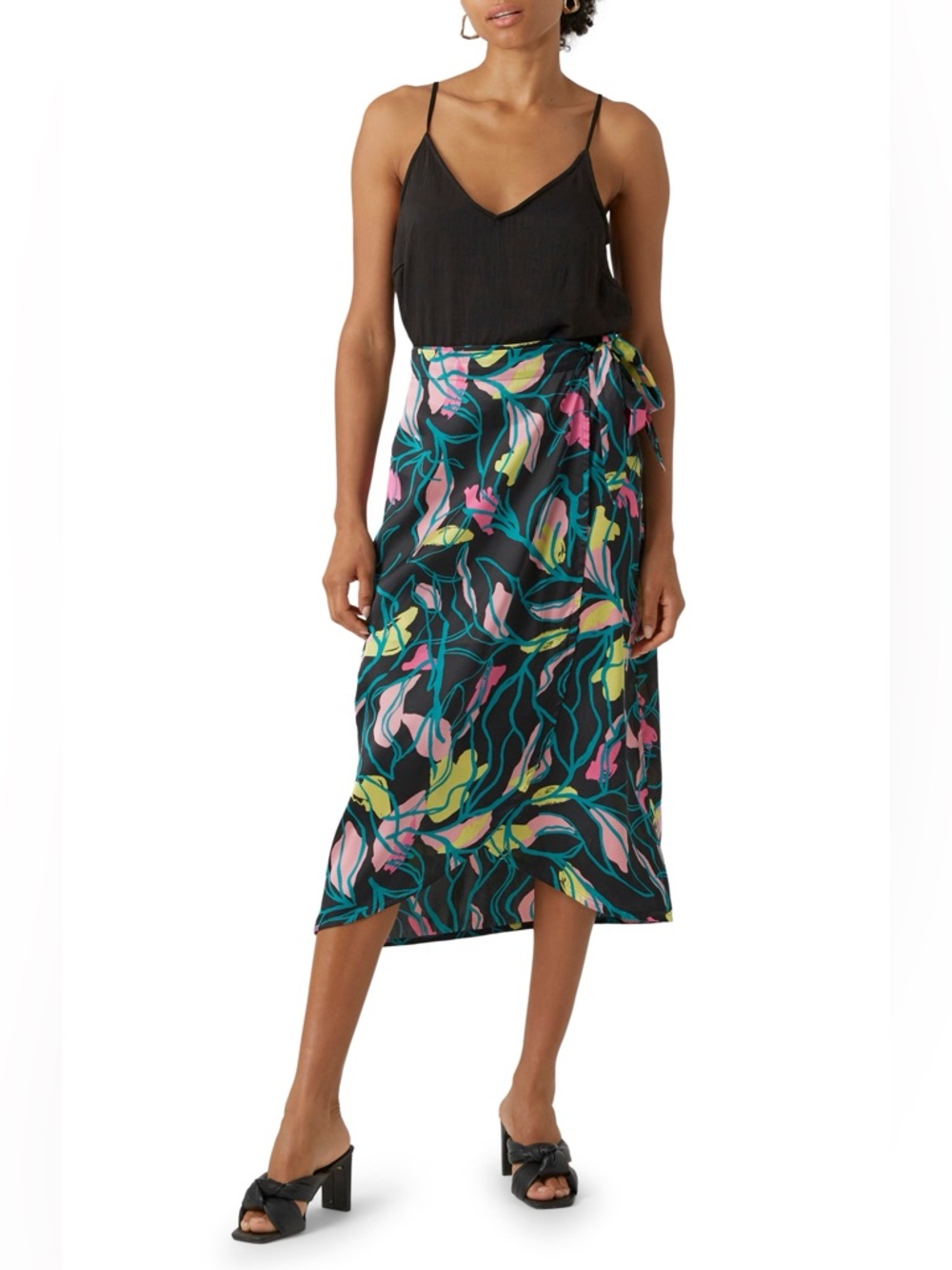 Vero Moda Ulina Floral Wrap Skirt